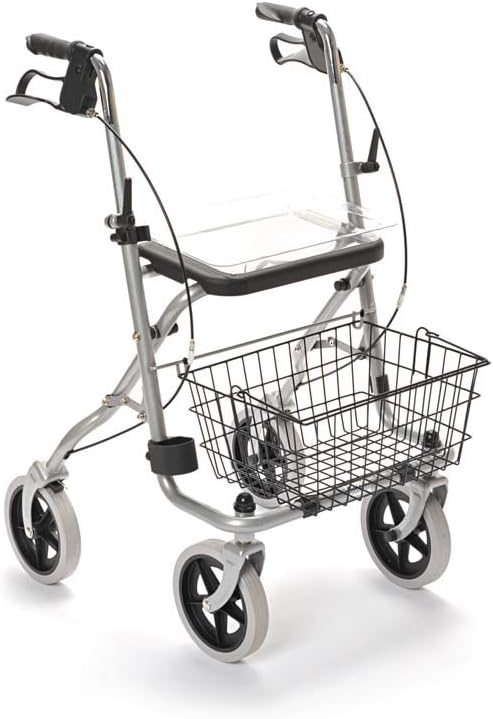 Drive Medical Migo 190/35 Standard Wheeled Walking Aid, Silver