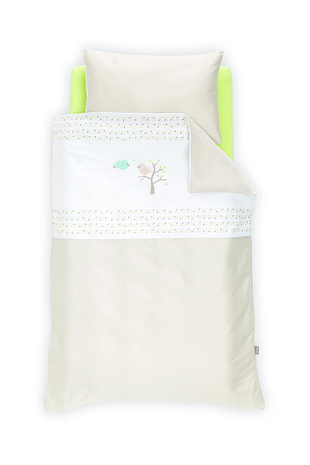 Traeumeland Träumeland TT16503 Happy Birds Bed Linen 80 x 80 cm Beige