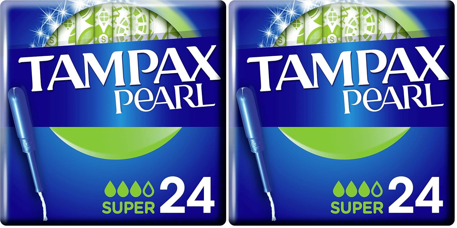 Tampax Pearl Super Tampons, Pack of 48