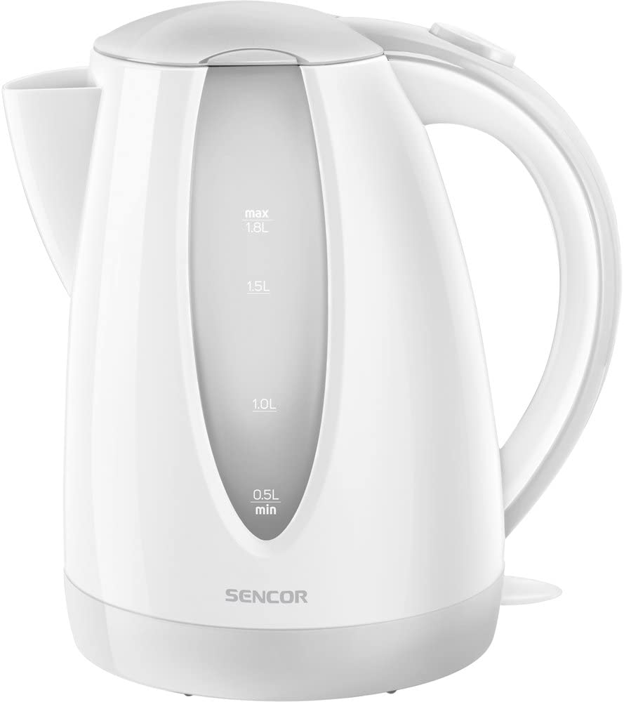 Sencor SWK 1810WH Kettle (volume: 1.8 Litres / Double-Sided)/Dreifachsicherheitssystem level indicator white