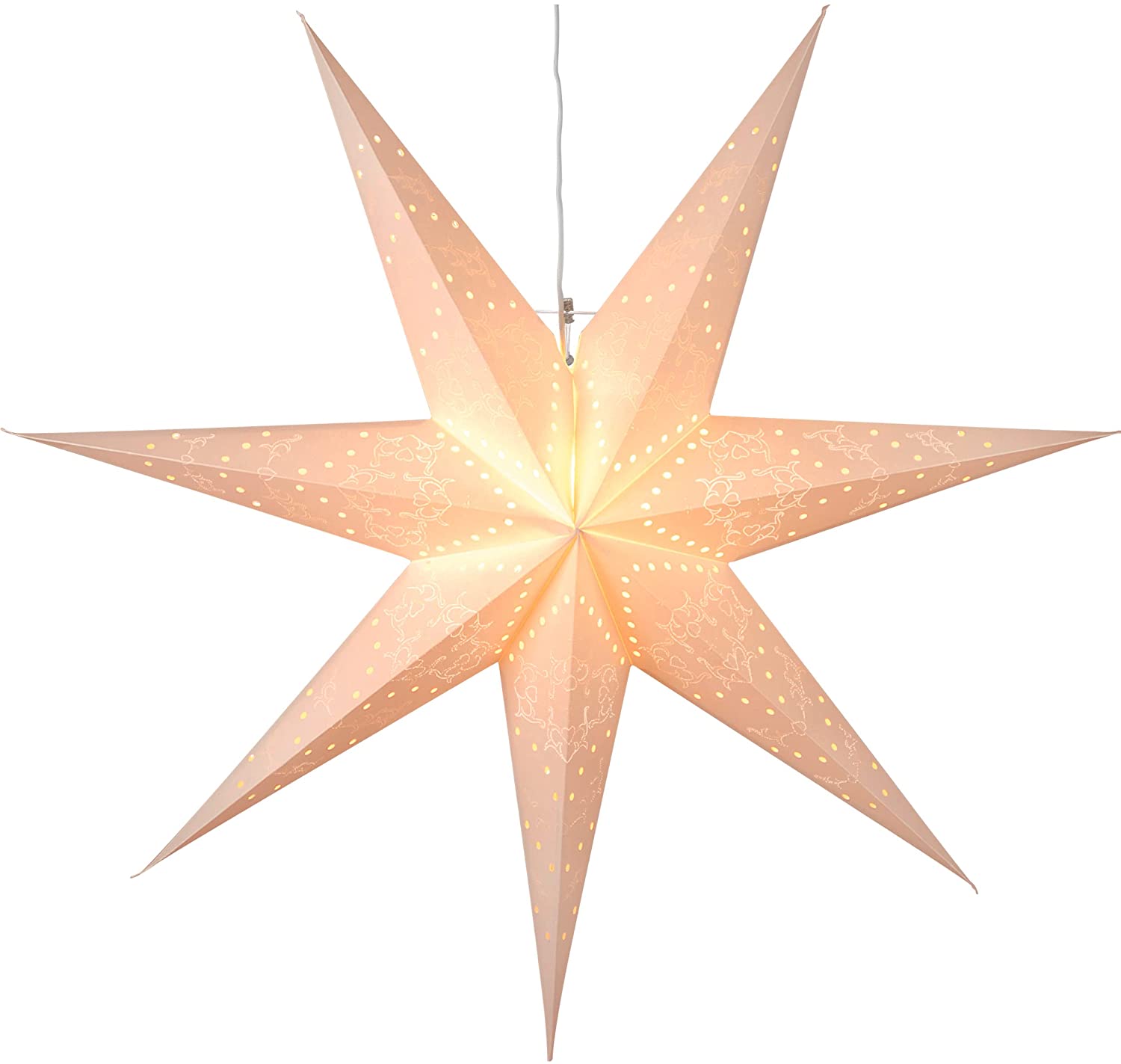 EGLO Christmas Star for Indoor Use, Decorative Star Illuminated Paper for H