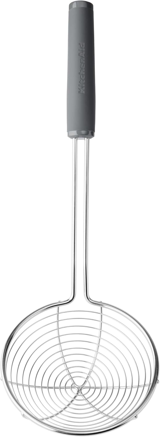 KitchenAid Slotted Spoon with Soft Handle Anthracite Grey