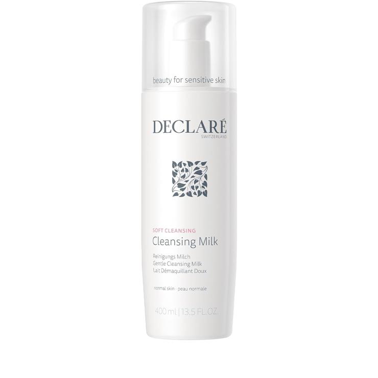 Declara Declaré Soft Cleansing Milk 400 ml - cleansing milk with linden extract, panthenol & provitamin B5 & vitamin C - suitable for all skin types, removes make-up and sebum, against irritation and redness