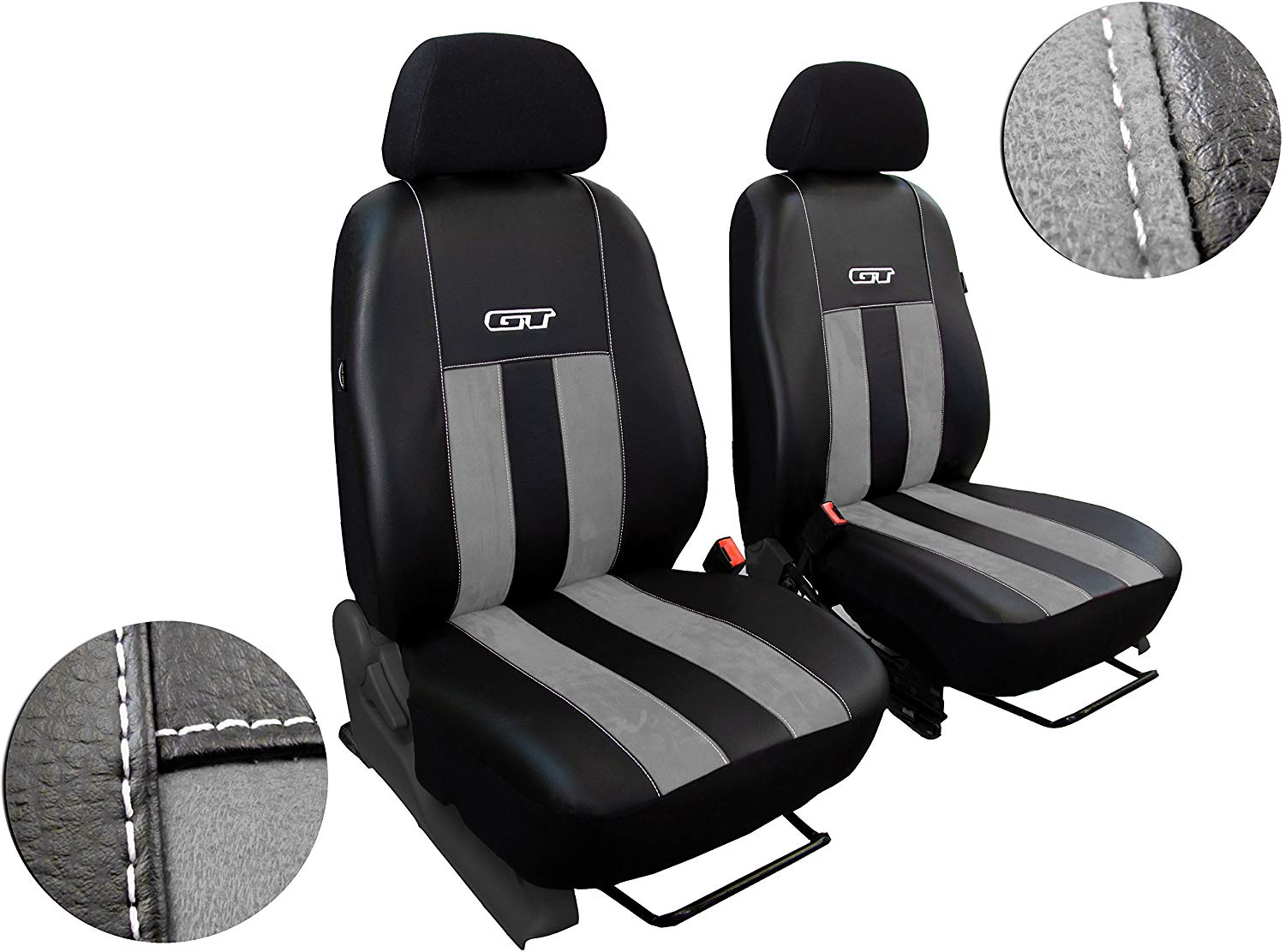 Pokter Tailor Made Front ASX from 2010. Design ALCANTRA GT with Artificial Leather Seat. Grey. In This listing