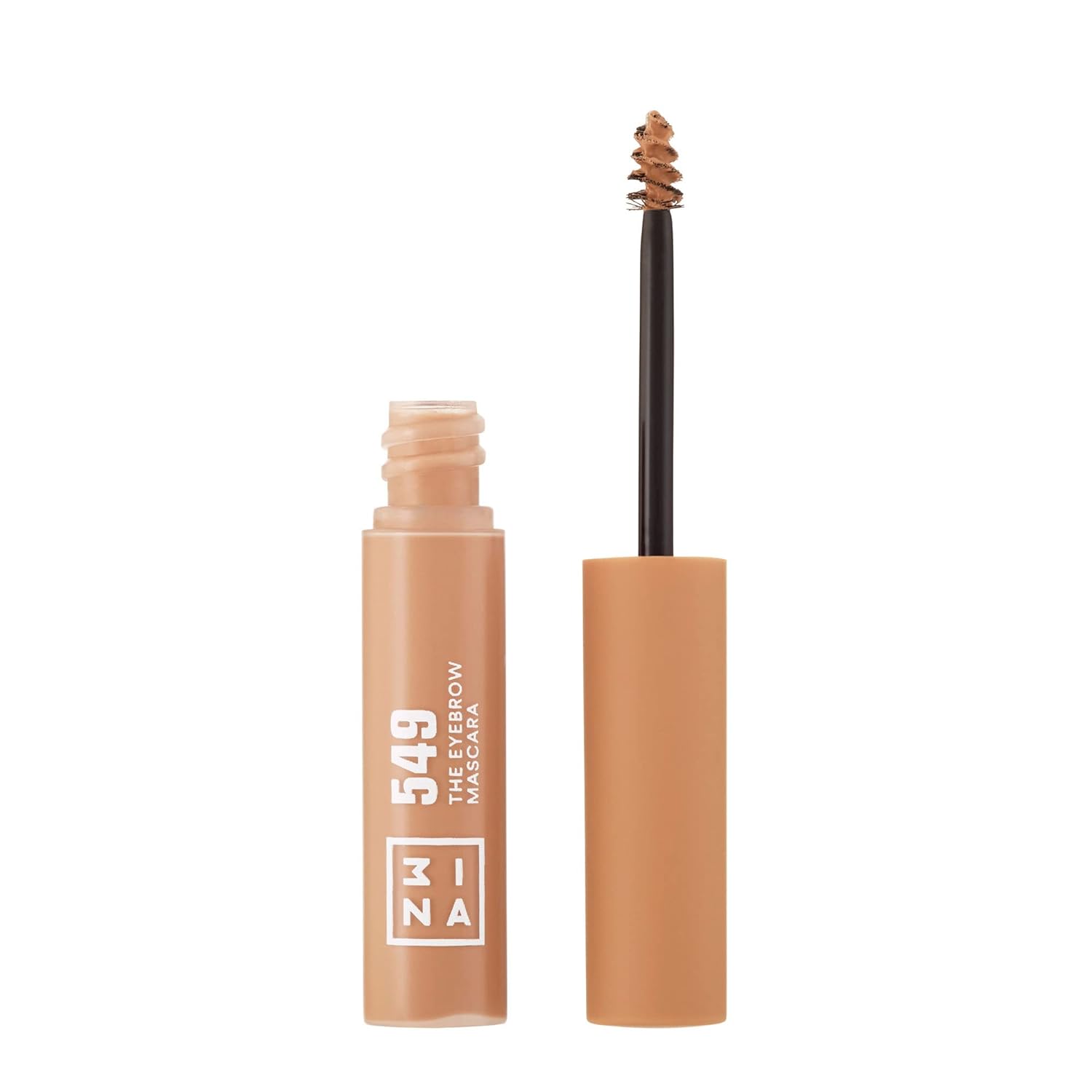 3INA MAKEUP - The Eyebrow Mascara 549 - Cream - Fixes Defines Volume - Non-Adhesive Gel Formula - Density & Fuller Eyebrows - Multiplier Effect - Gel Formula - Vegan - Cruelty Free
