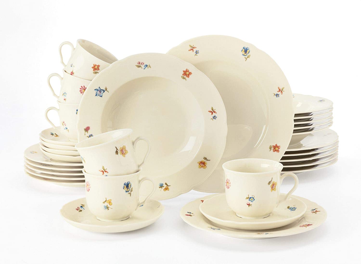 Seltmann Weiden Marieluise 001.714341 Crockery Set 30 Pieces Ivory 36.5 x 31.2 x 36.9 cm