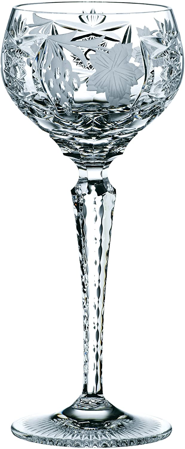 Spiegelau & Nachtmann Wine Glass with Cut Decoration, Crystal Glass, 230 ml