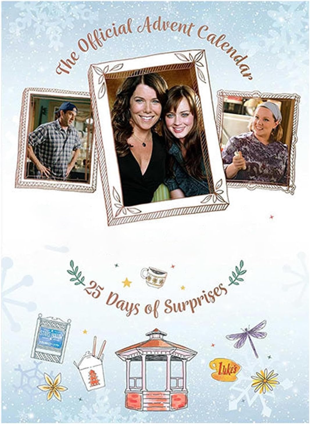Moslalo Gilmore Girls Advent Calendar 2024 | 25 Days Gilmore Girls Merchandise Christmas Countdown Calendar | Gilmore Girls Pocket Merch with Patches, Keyrings, Buttons, Magnets Stickers and More