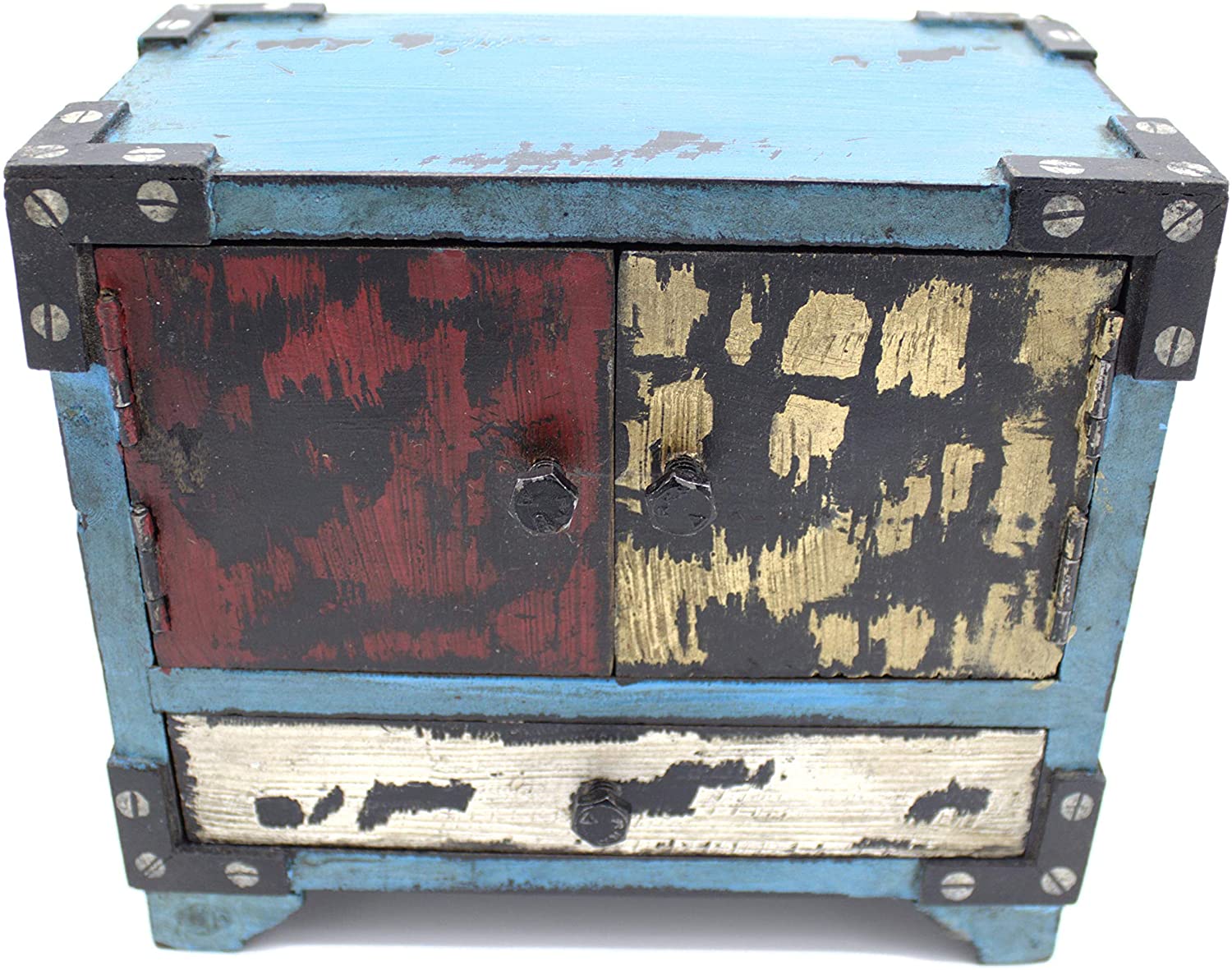 Daro Deko Wooden Cupboard - 2 Doors + 1 Drawer - 17.5 Cm X 19.5 Cm