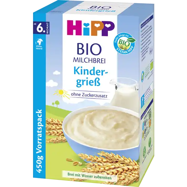 Hipp Bio-Milchbrei Kindergrieß 450g