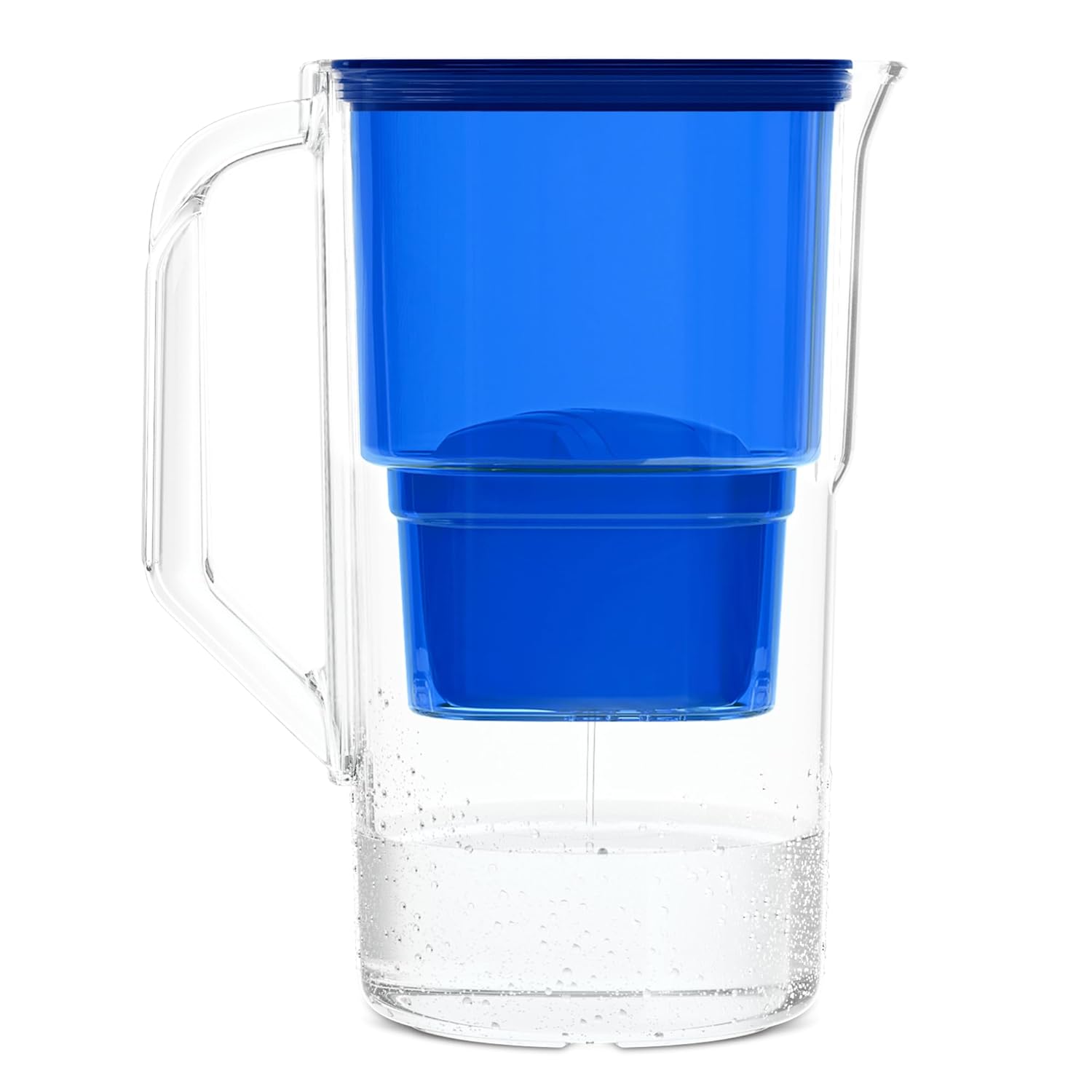 Wessper Water Filter Jug 2.5 L | Cartridge Replacement for Dafi Unimax Aquaphor A5 Brita Maxtra+ Philips AWP212/10 | Reduction of Limescale, Chlorine | Includes 1 Water Filter Jug + Water Filter |