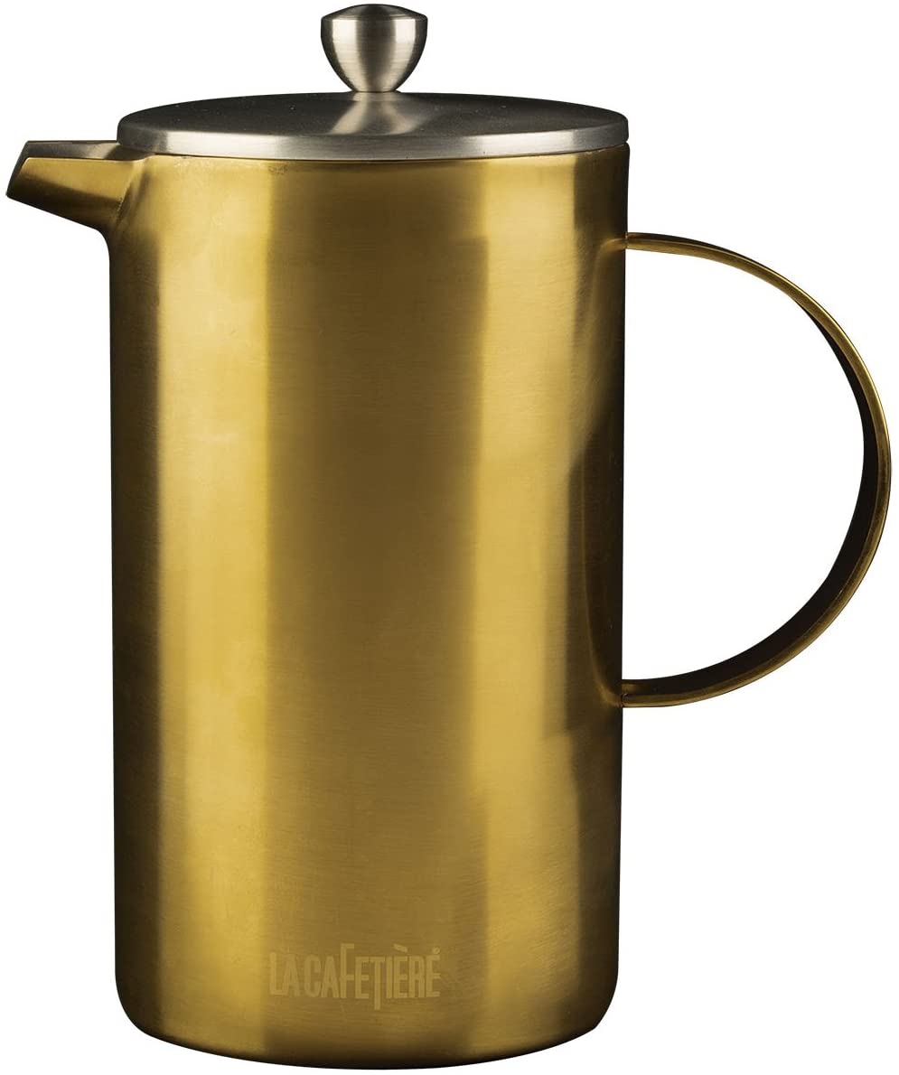 CREATIVE TOPS La Cafetiere Finished Double Walled 8 Cup Cafetiere, Gold