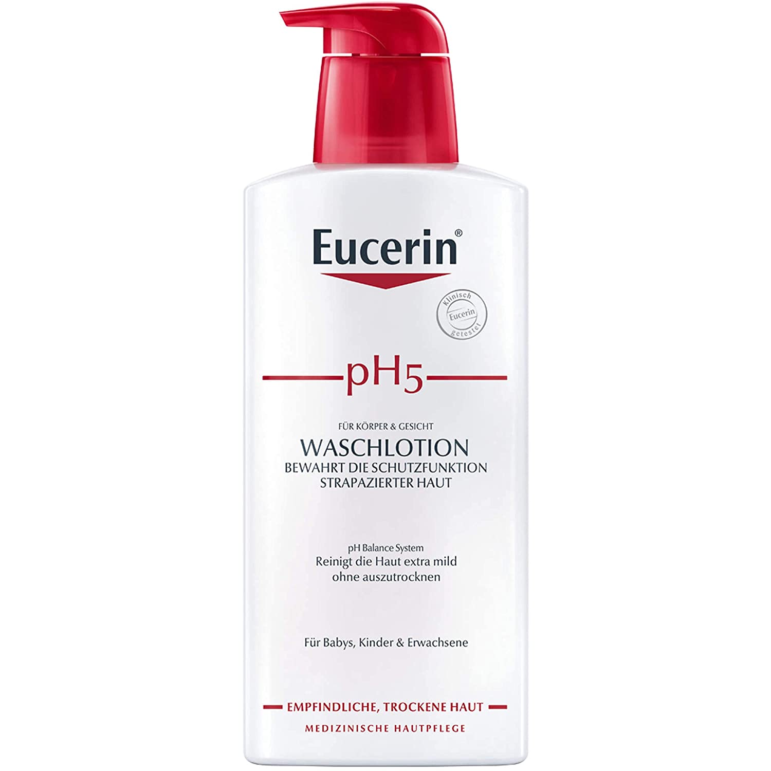 Eucerin pH5 Wash Lotion with Pump for Body and Face 400ml Lotion