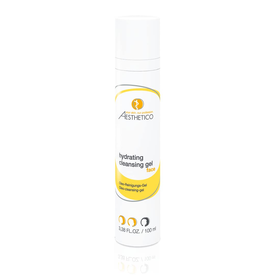 AESTHETICO Hydrating Cleansing Gel - Moisturising Oleo Cleansing Gel for Dry or Mature Skin, Ideal for Removal of Eye Makeup, 100 ml