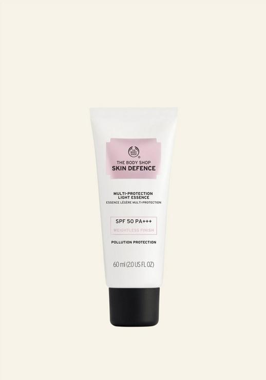 The Body Shop Skin Defense Multi Protection Light Essence SPF 50 PA +++ Weightless Surface, SPF 50 PA+++ Helps Against Pollution
