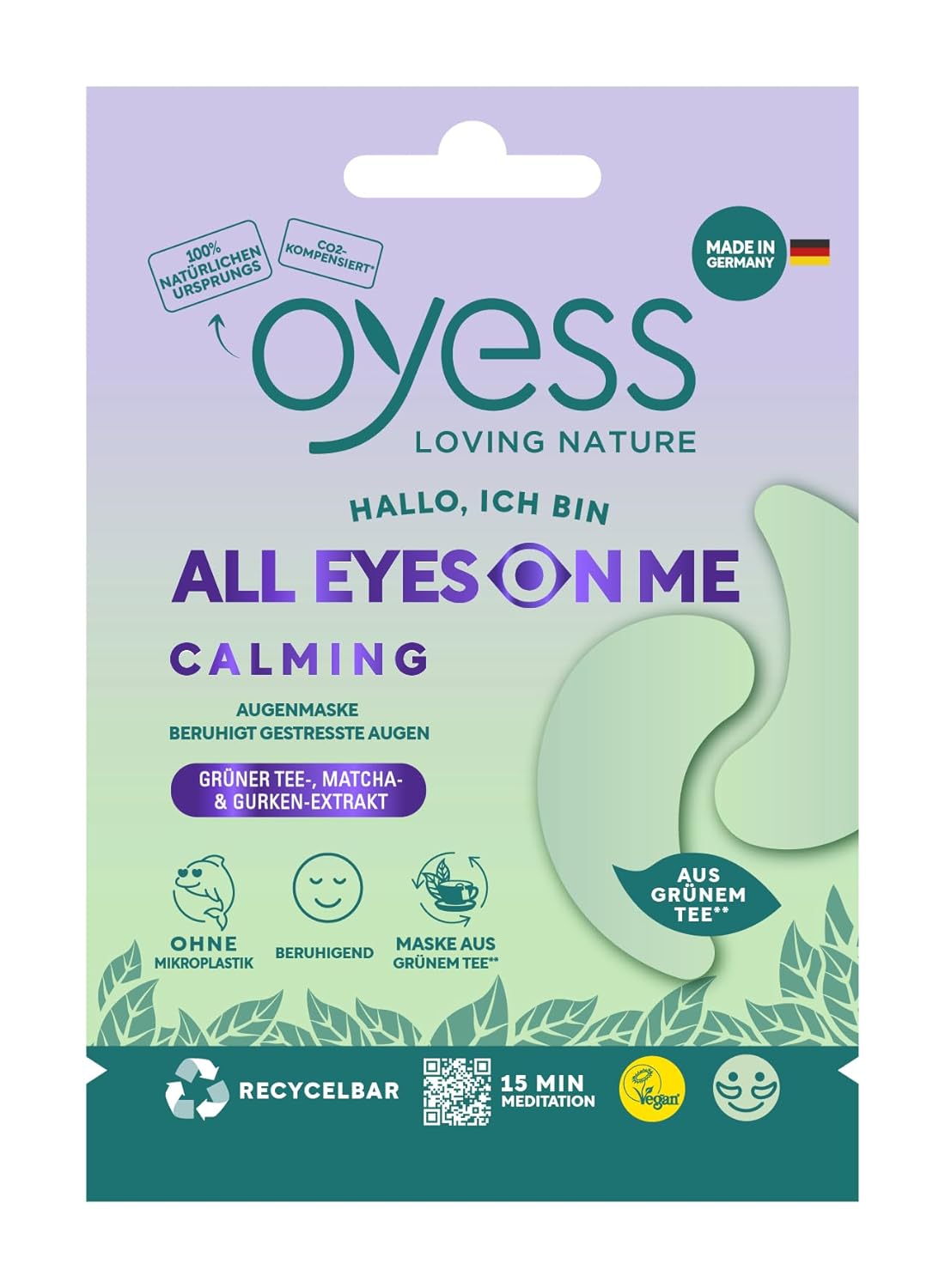 OYESS loving nature eye mask, all eyes on me, calming
