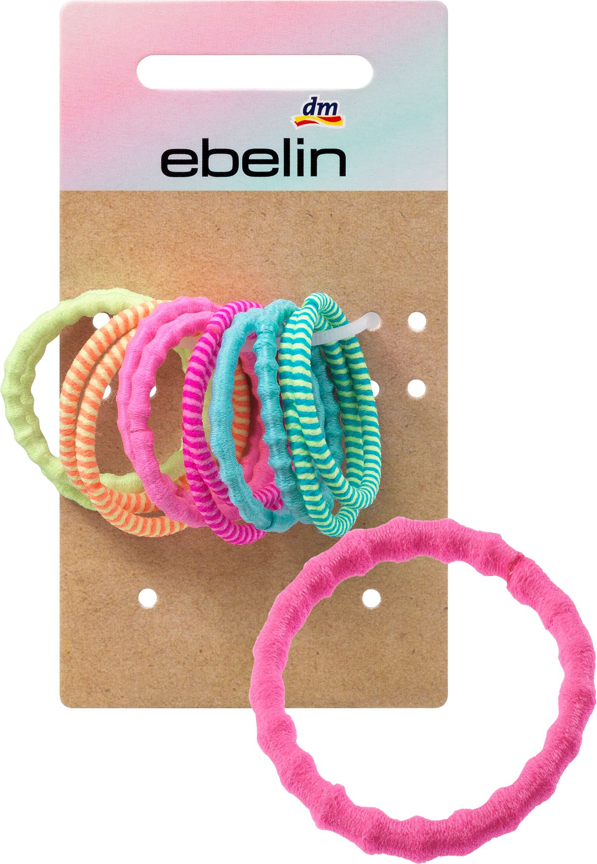 ebelin Hair Ties Color Mix, 12 Pcs
