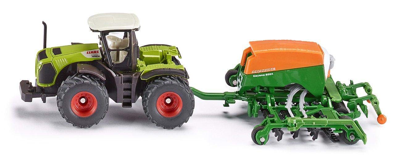 Siku Claas With e Cayena Seeder