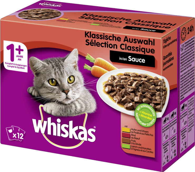Whiskas 1+ Classic selection in Multipack Sauce