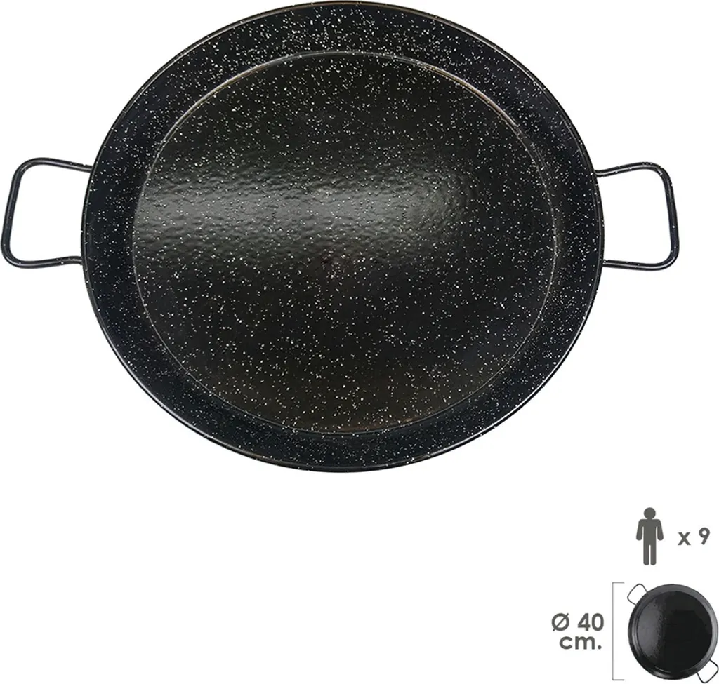 Garcima 1 paella lid made of enamelled steel, Ø 40 cm, 9 pieces - Other