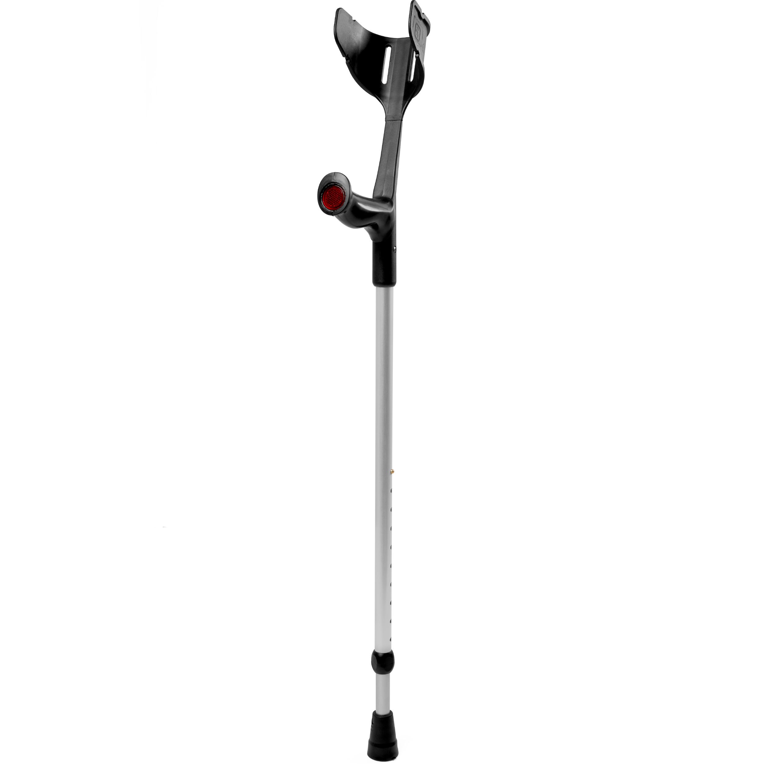 1 piece black MAGIC SOFT 130 kg forearm crutch from REBOTEC with Ergo soft grip 1 St