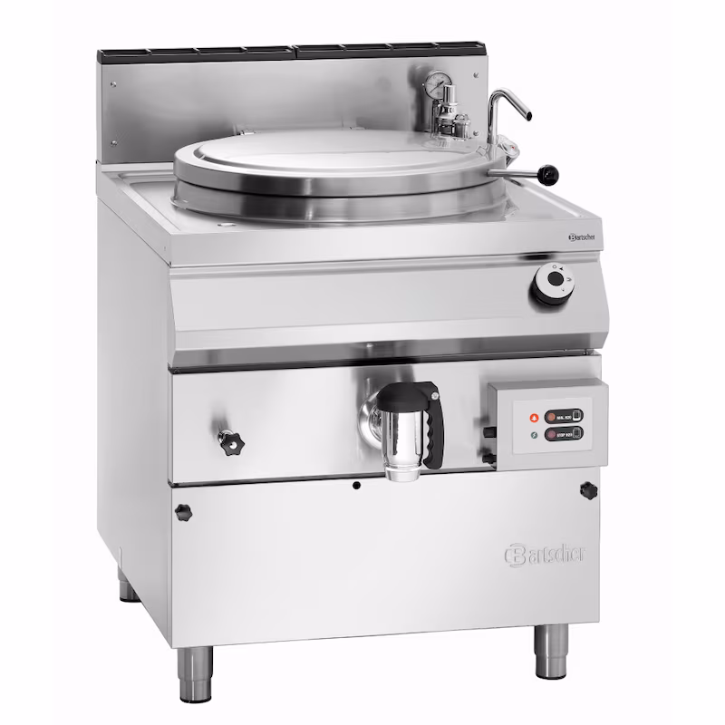 1 x Bartscher gas cooking kettle, 100L, level control.
