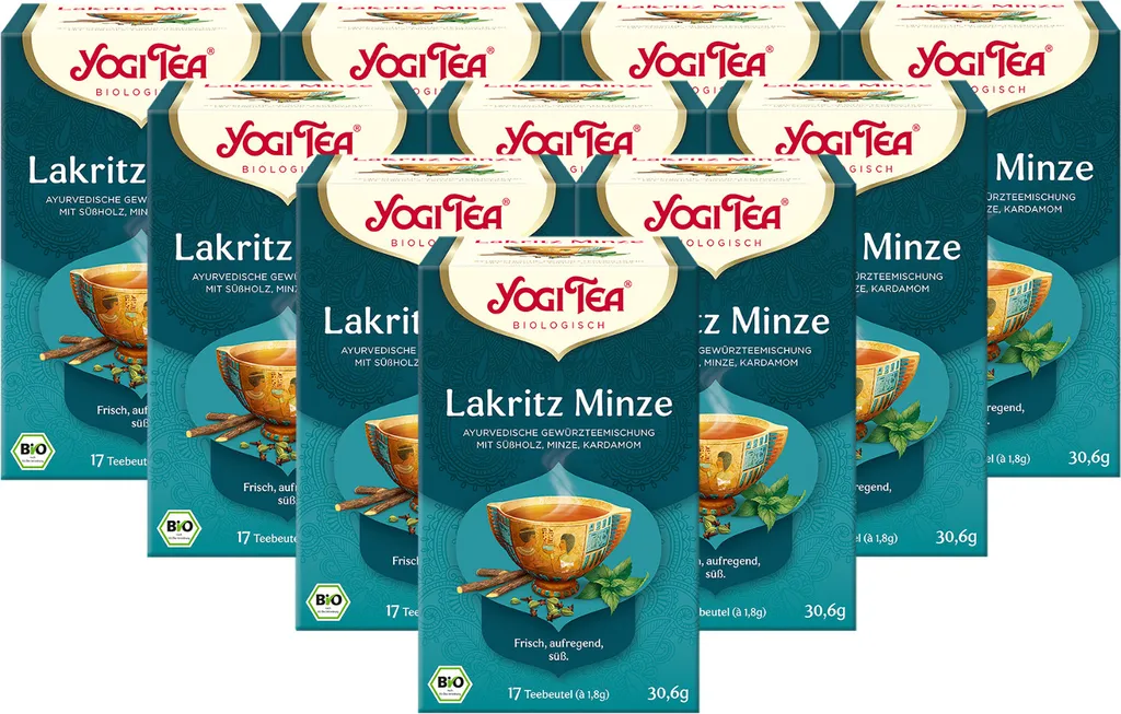 10 x YOGI TEA Licorice Mint | 10 x 30.6g
