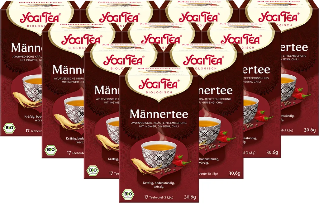 10 x YOGI TEA men's tea | 10 x 30.6g