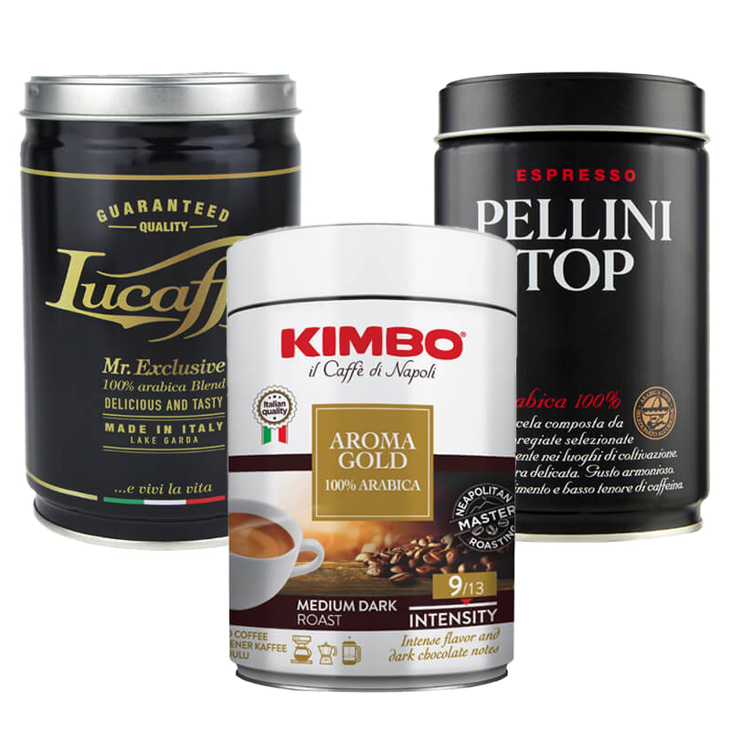 Probierpaket 100% Arabica 3 x 250g ground can