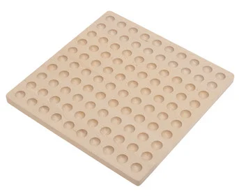 100-piece counting and laying board, beech