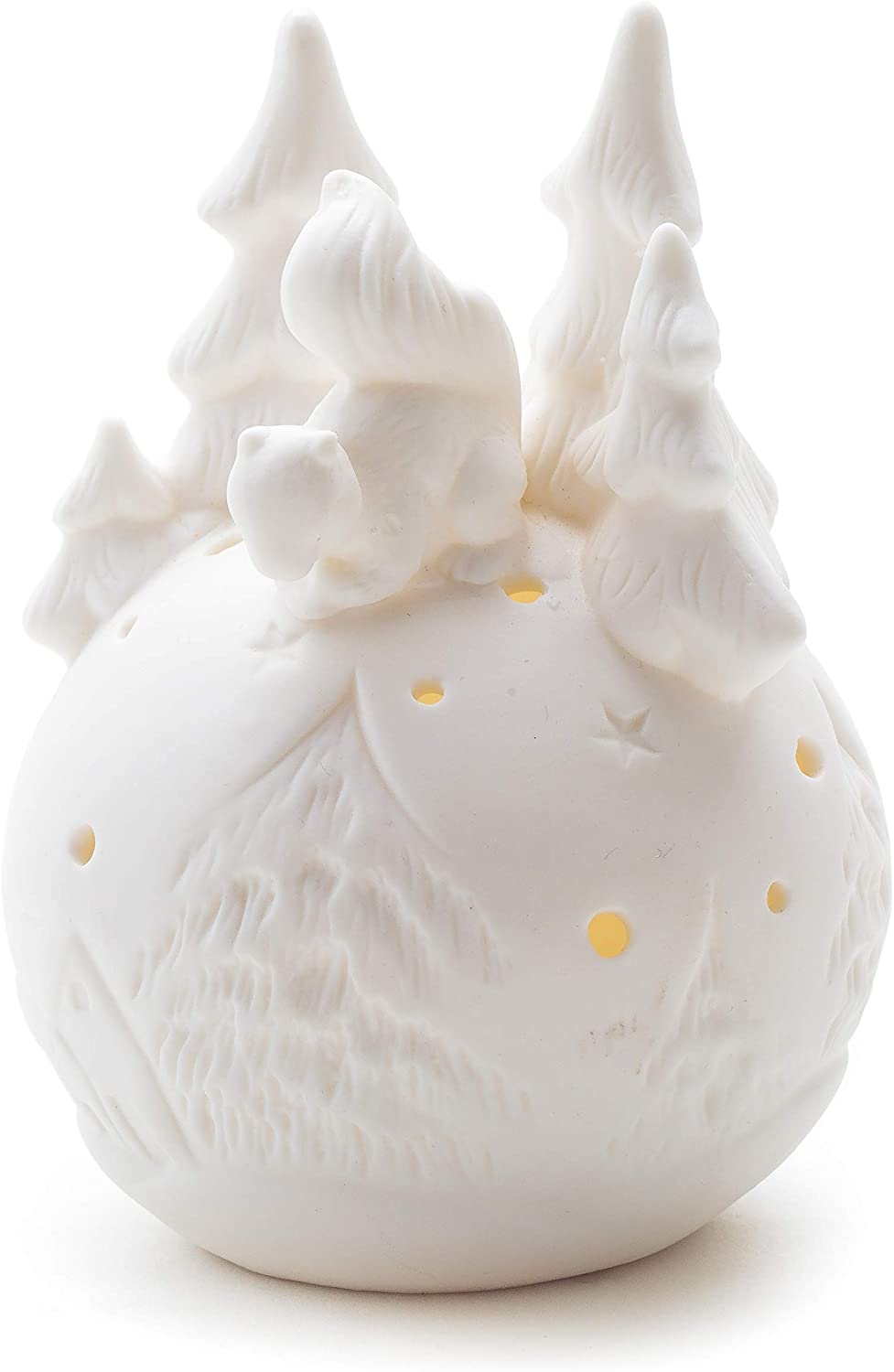 DARO DEKO Daro Decorative Porcelain Ball With Led Diameter 9.5 Cm - Individually Or I