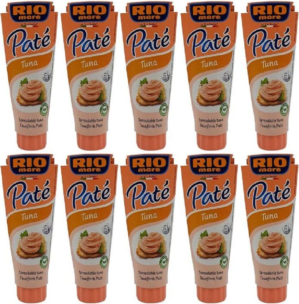 10x Rio Mare Pate patè Tonno Tuna Cream 100g Spreadable Bread Spread 1000g