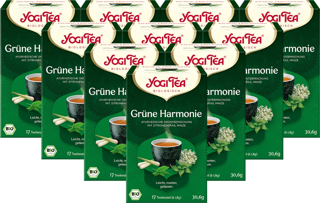 10x  YOGI TEA Grüne Harmonie | 10 x 30,6g
