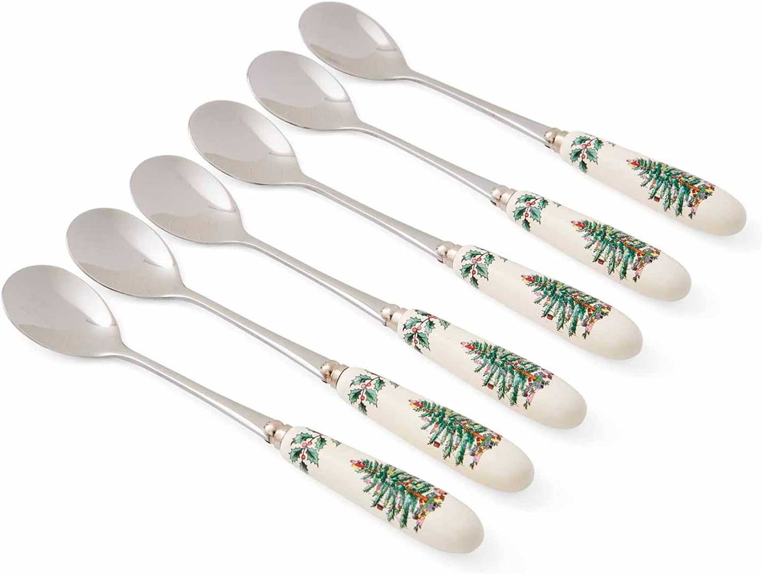 Portmeirion Spode Christmas Tree Teaspoon Set of 6 (Multi-Colour)