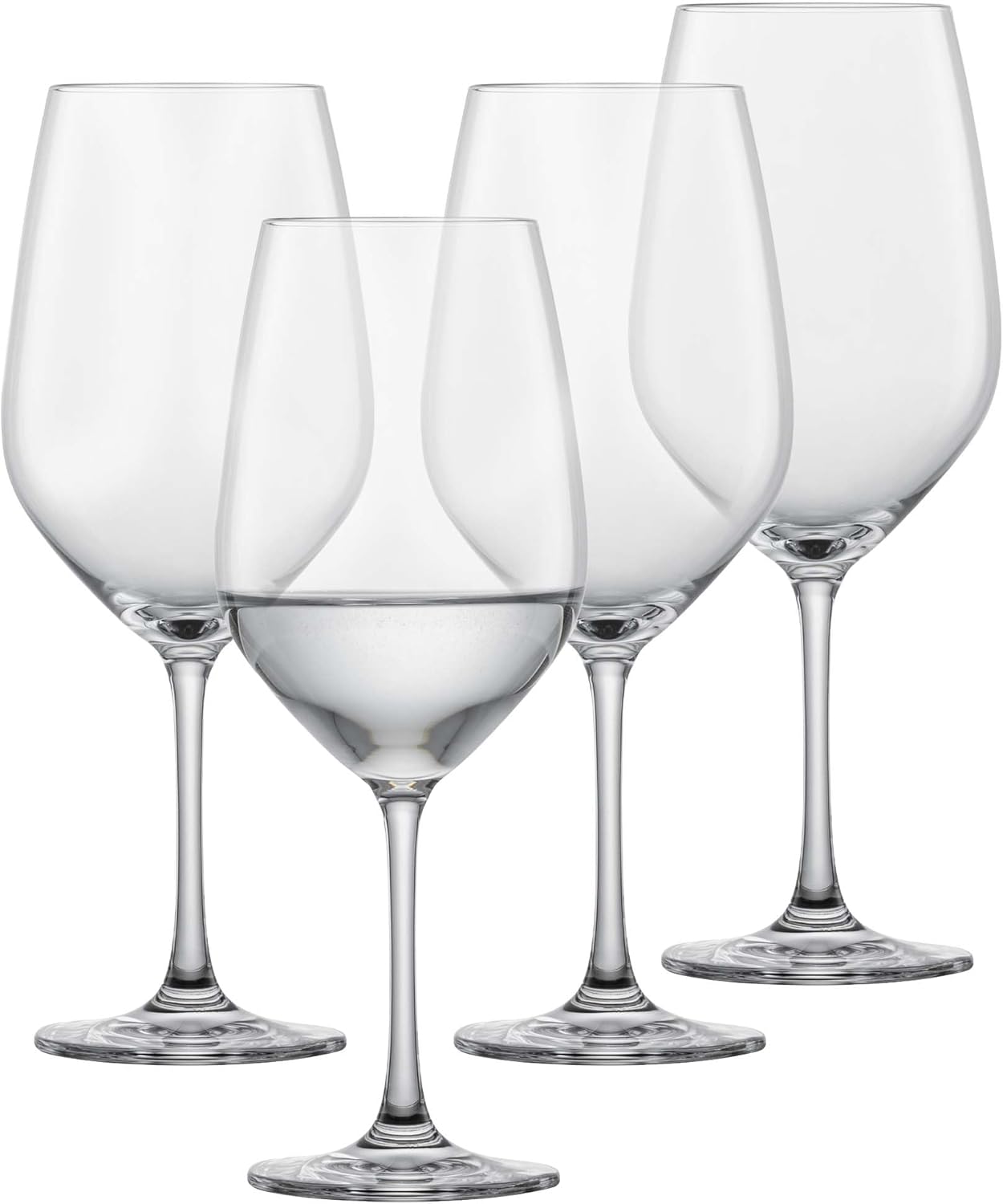 SCHOTT ZWIESEL Forté red wine glass (set of 4), classic crystal glasses for red wine or water, dishwasher-safe Tritan wine glasses, made in Germany (item no. 123612)