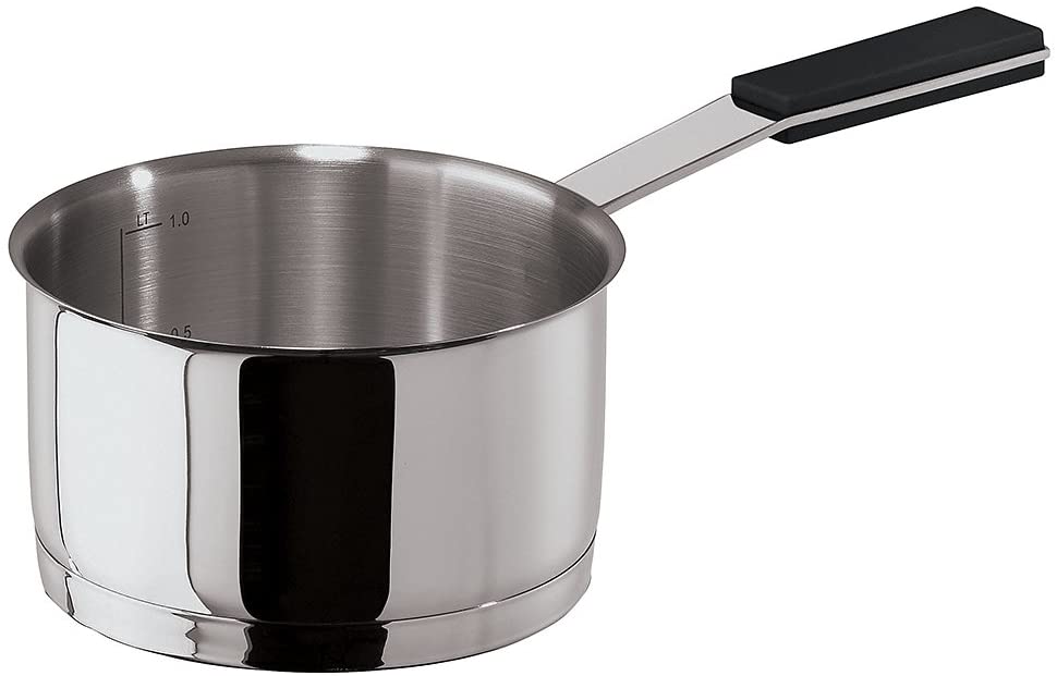 Sambonet 12 O \'clock Edelst./Silicone Grey Saucepan 1 Litre