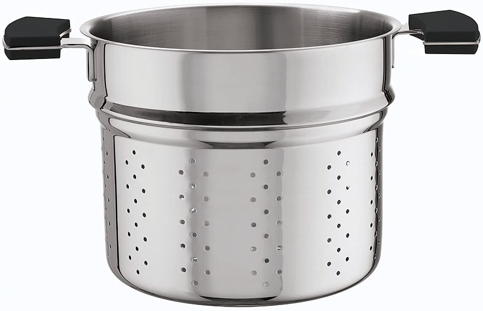 Sambonet 12 O \'clock Edelst./Silicone Grey Stock Pot Colander 20