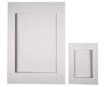 120 passe-partouts with backing, white