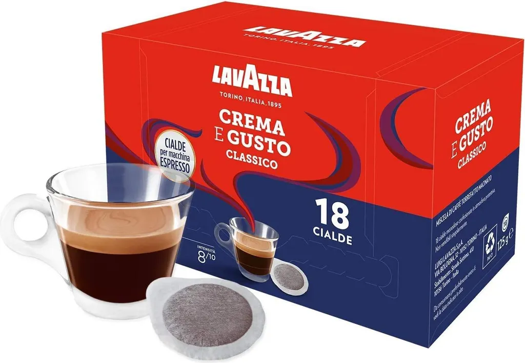 12 x 18 Lavazza Espresso Crema E Gusto Coffee Pods (216) 1750g