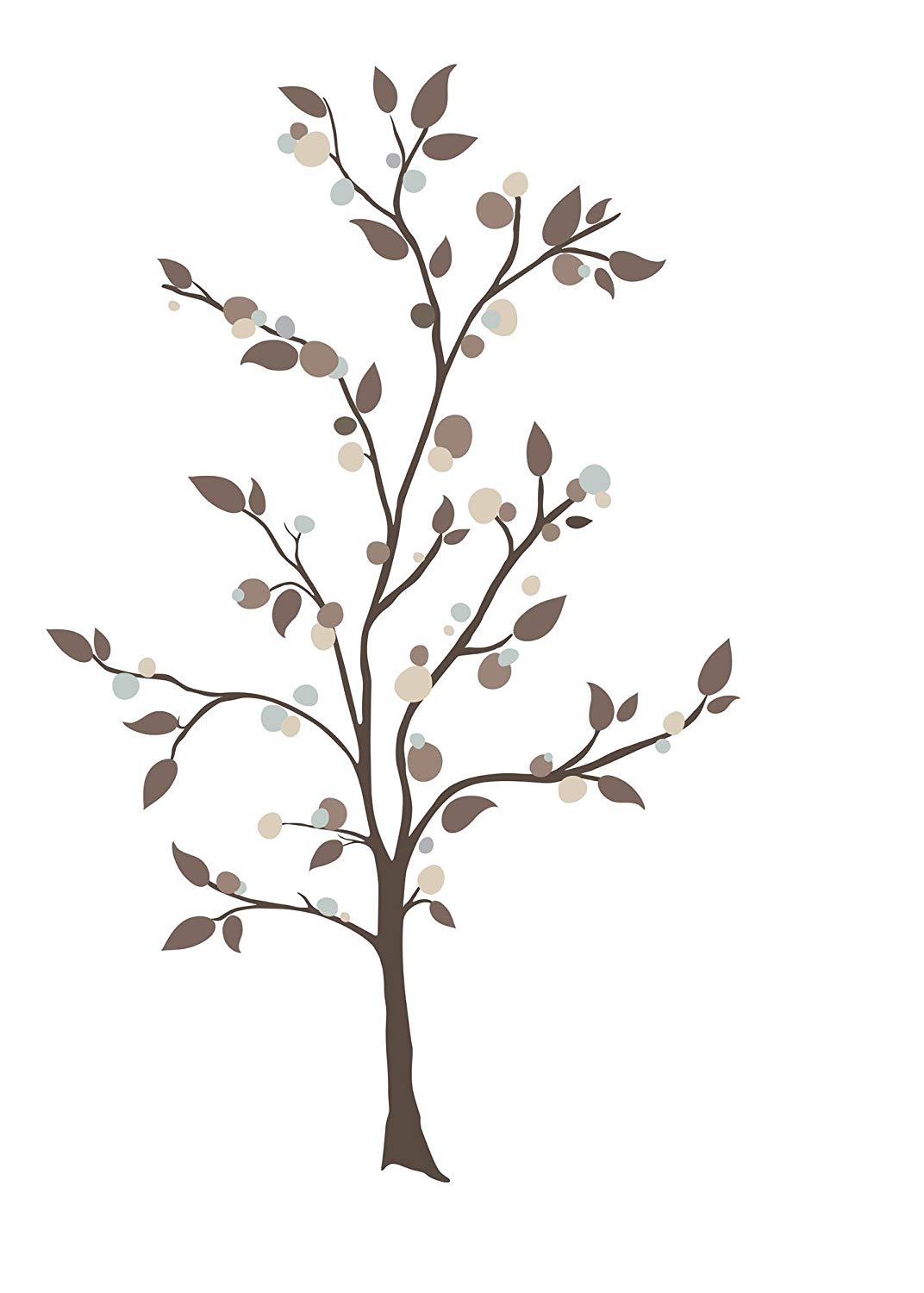 Roommates Repositionable Wall Stickers Modern Tree