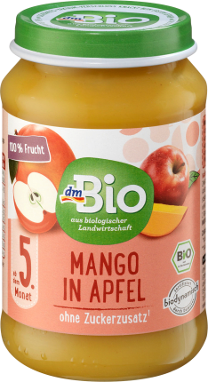 dmBio Fruits mango in apple, Demeter, from the 5th month, 190 g