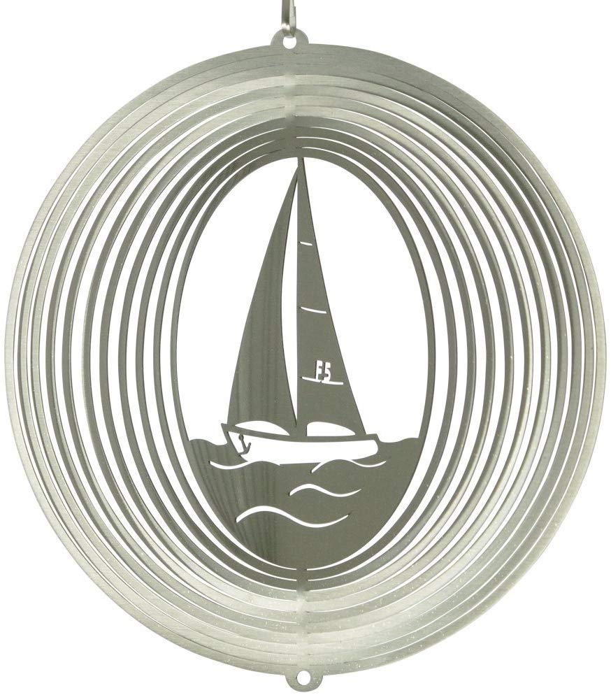 CIM Stainless Steel Sailing Boat Wind Chime – 180 – 152 Cm – Dimensions: 18X19 