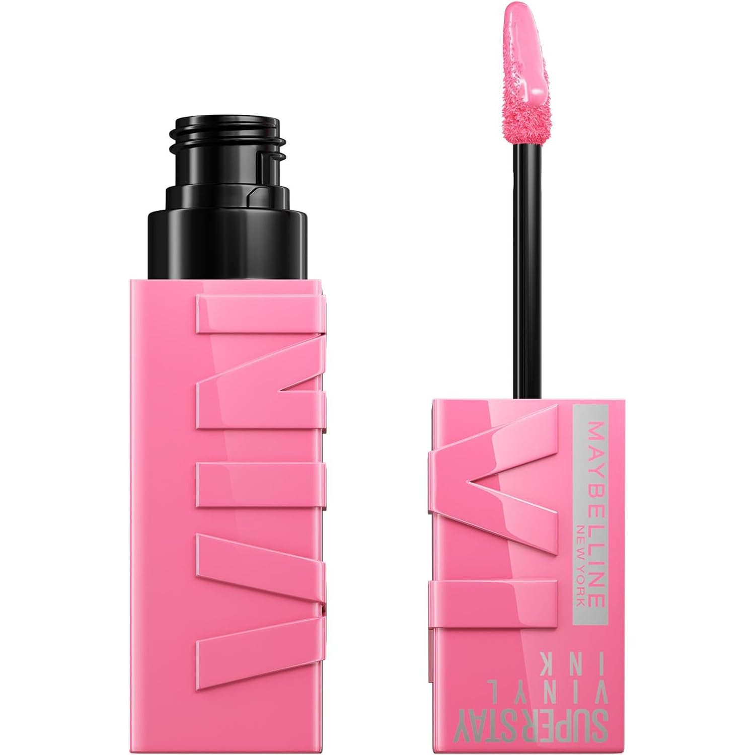 Maybelline New York Liquid Lipstick, with 16 Hour Hold and Glossy Finish, Super Stay Vinyl Ink, No. 155 Upbeat, 4.2ml