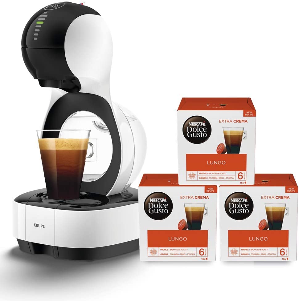 Krups Dolce Gusto Krups Nescafé Dolce Gusto Coffee Capsule Machine, Lumio, (1600 Watt, Automatic, German Version).
