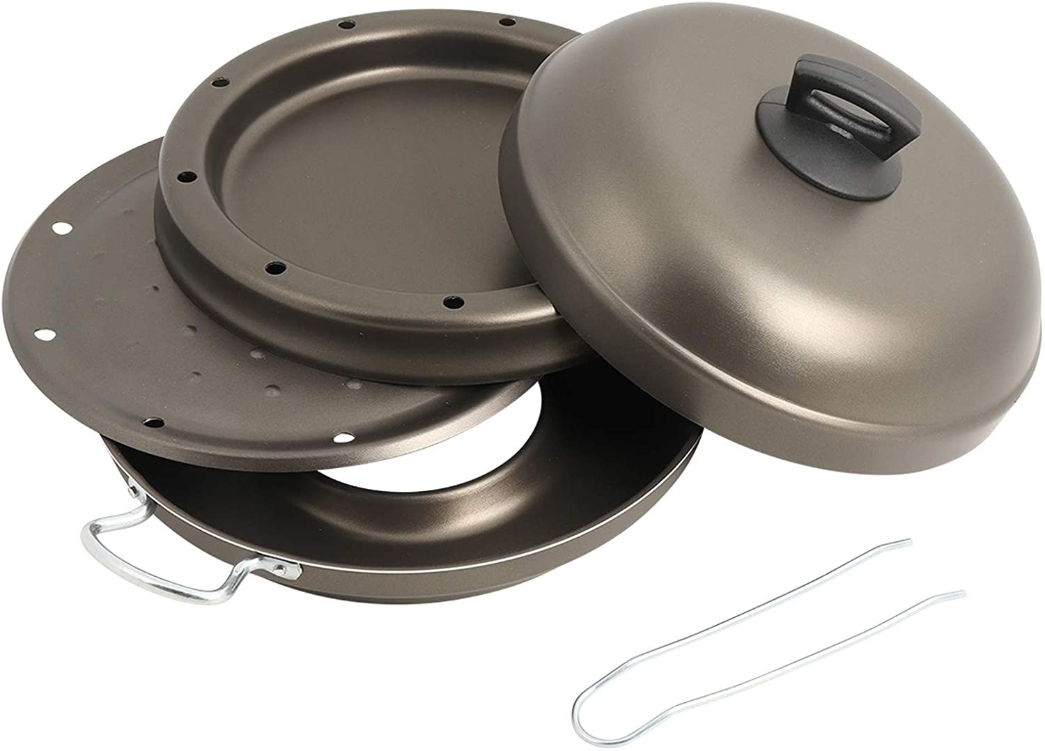 Camp4 Camping Oven, 4 Pieces, Grease-free Cooking, Diameter 32 cm, Non-Stick Coating