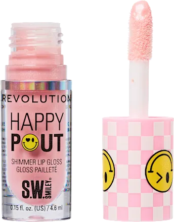 Revolution Lip gloss Happy Pout Shimmer, Smiley World Pink Bliss, 4.6 ml