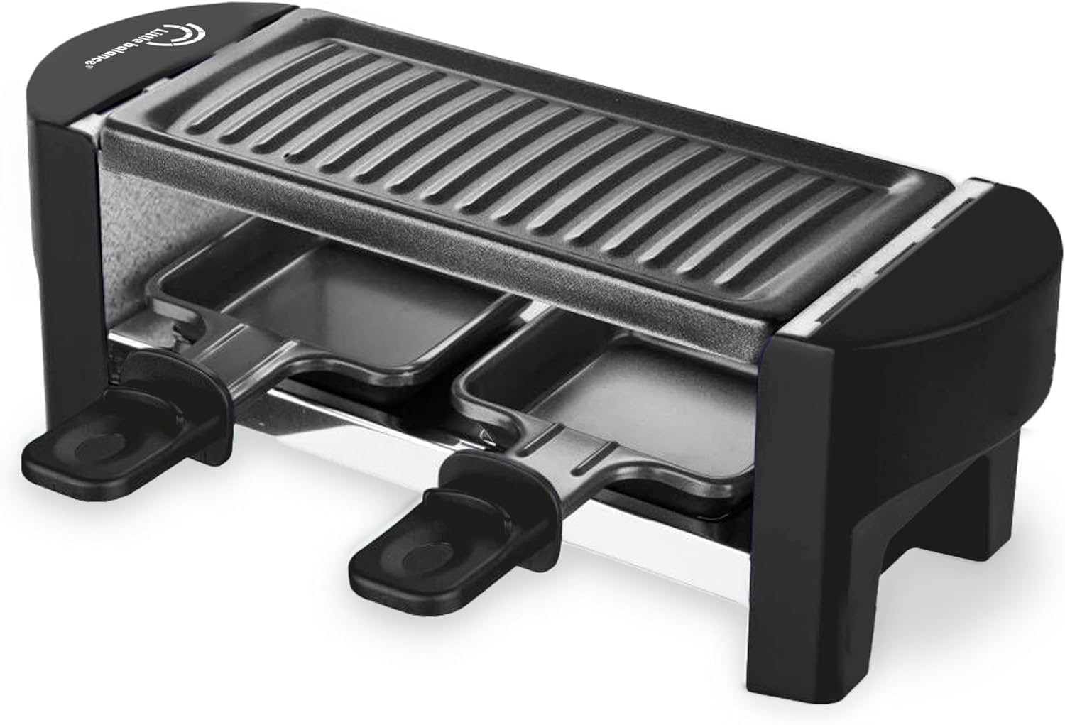 LITTLE BALANCE 8559 Black Jura 2 Raclette for 1 or 2 People, Non-Stick Coating, 1 or 2 People, 320 W, Black