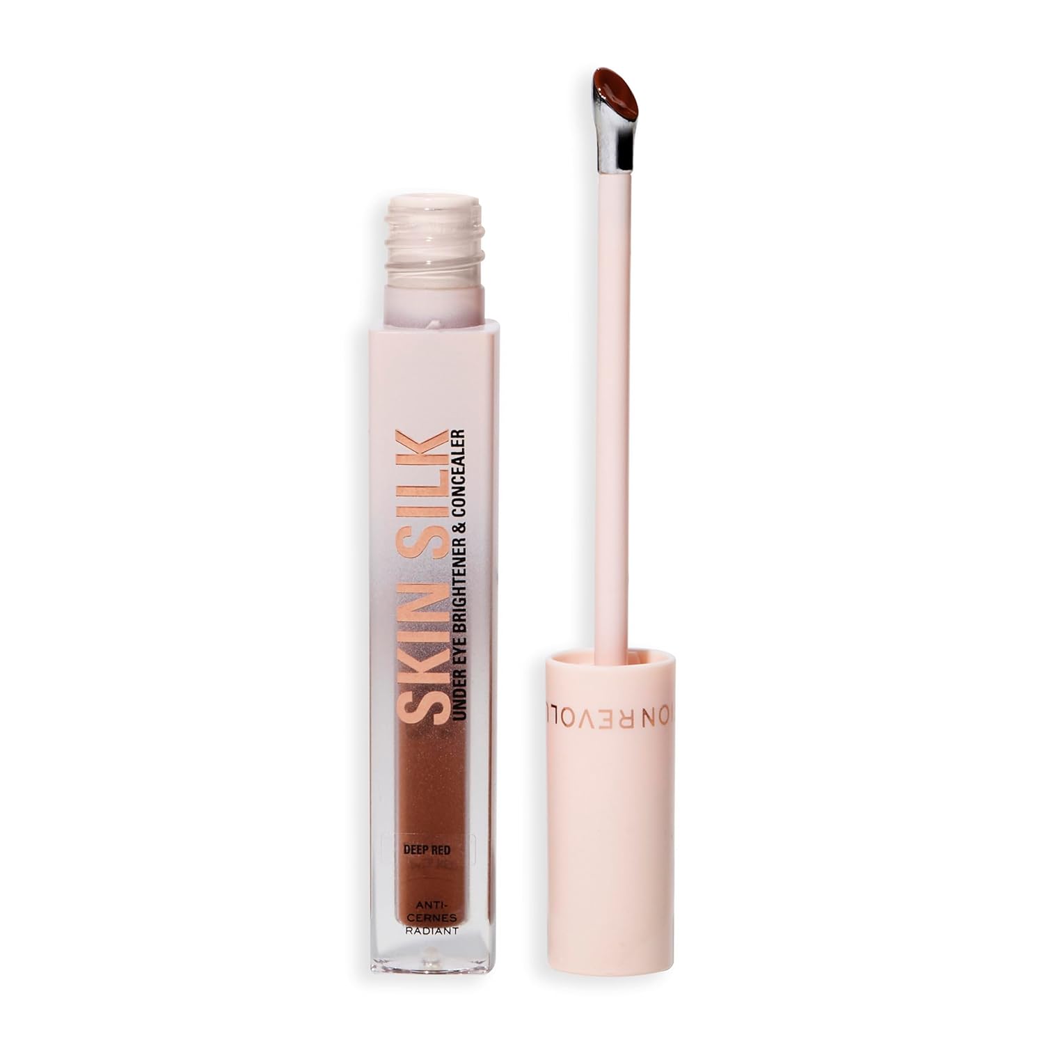 Revolution Beauty London Revolution Skin Silk Radiant Serum - Eye Brightener - Hydrates and Smooths with Hyaluronic Acid and Squalane - Vegan & Cruelty-Free - Deep Red - 4 ml