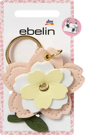 ebelin Flower key and bag charm, 1 pc.
