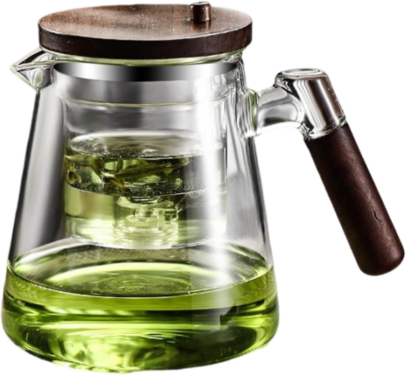 Enchanti Tea Infuser Tea Press | Wooden handle for separating water and tea